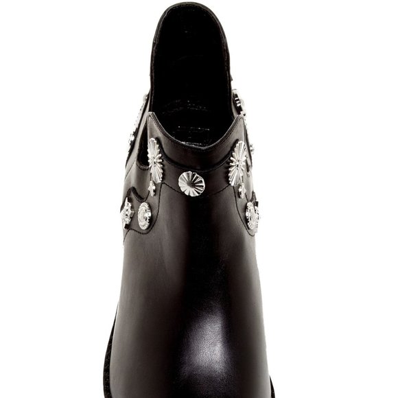 E8 by Miista New Womens Boots Stud Embellished Booties Leather BLACK NIB OCTAVIA - Picture 6 of 17